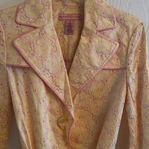 Bandolino Yellow Floral Women's Jacket